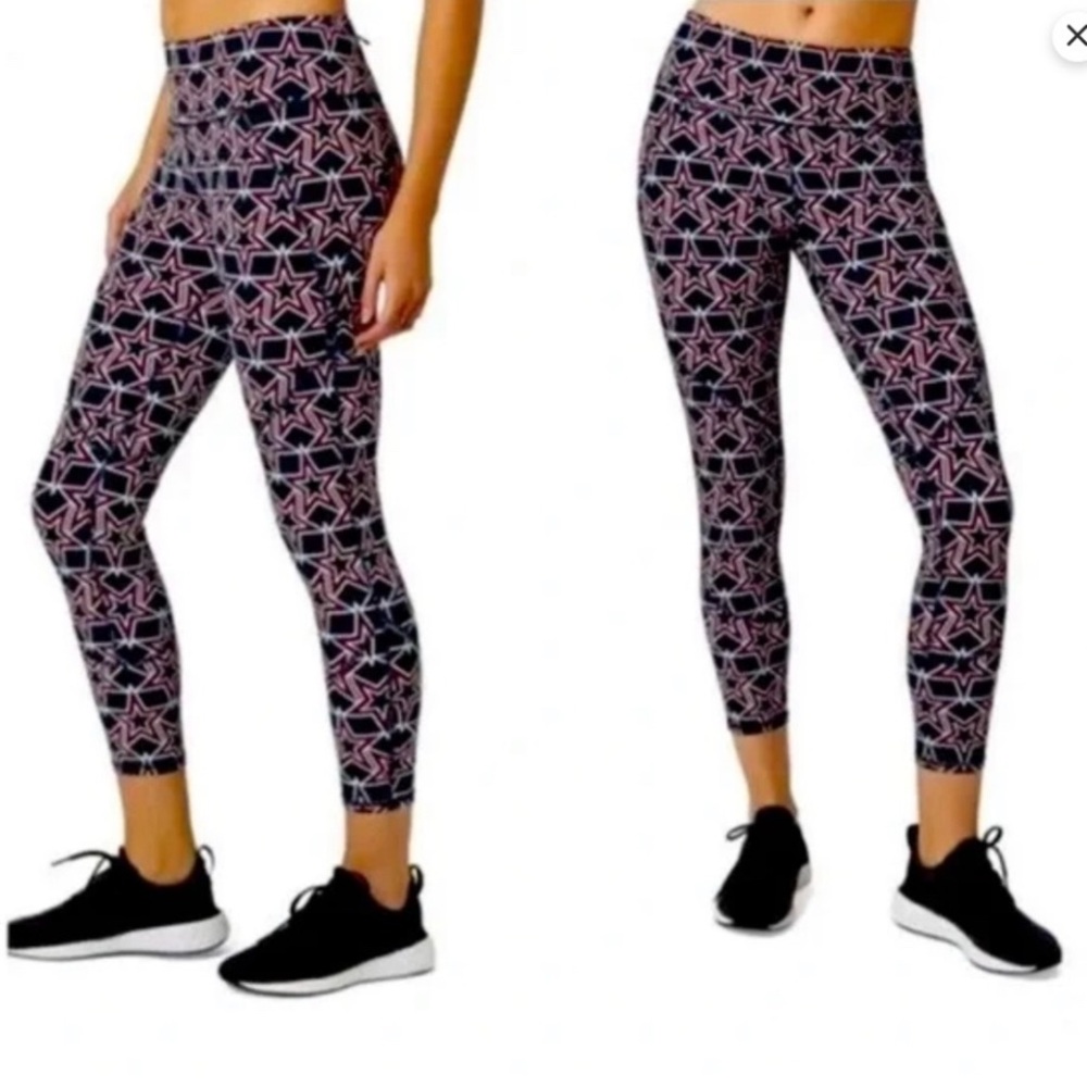 Sweaty Betty Power Star Print Leggings Size M